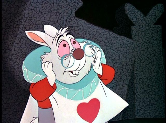 White Rabbit Alice in Wonderland 1951 animatedfilmreviews.filminspector.com