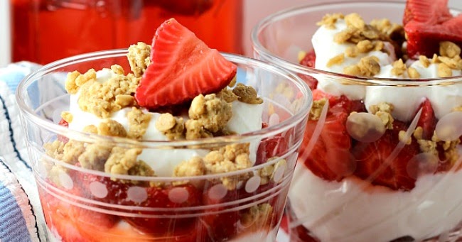 Yogurt Parfait with Pickled Strawberries | Renee's Kitchen Adventures