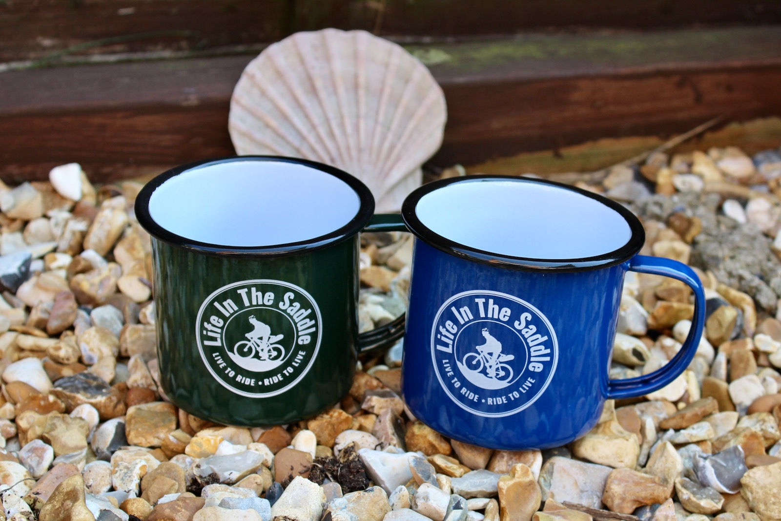Life In The Saddle Enamel Mugs Life In The Saddle Enamel Mugs