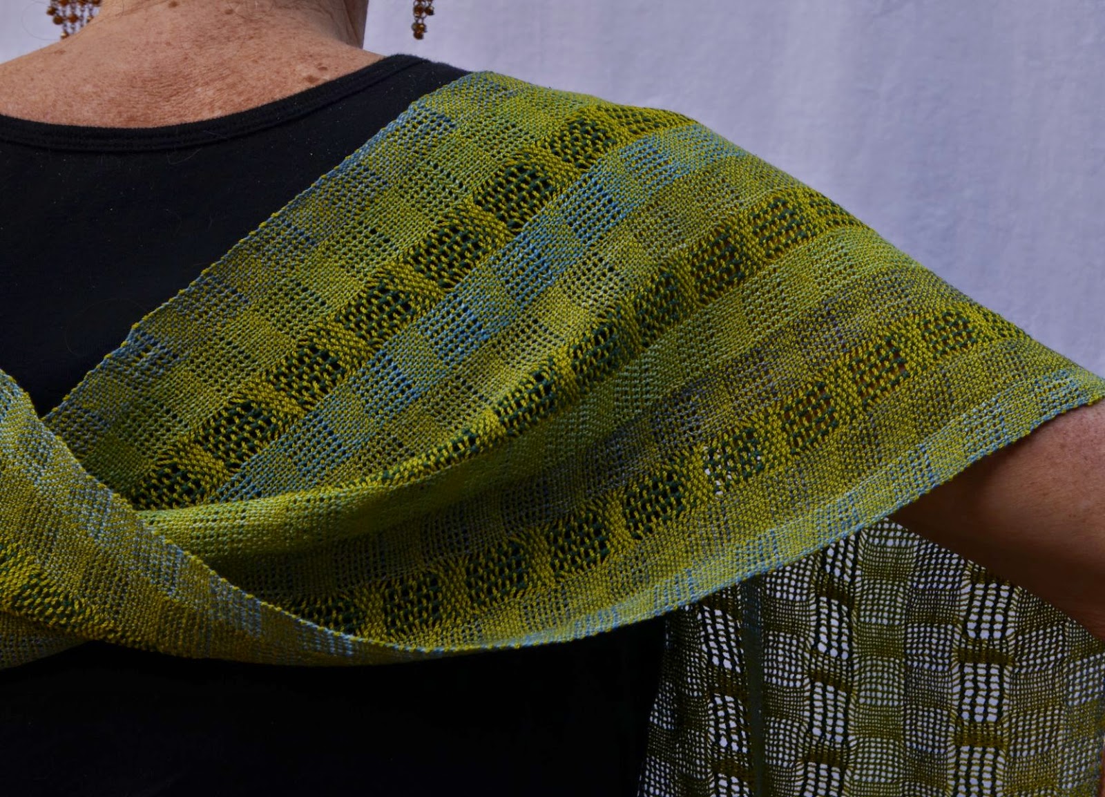 A FiberArtisan's Weaving Path Handwoven Fancy Gauze