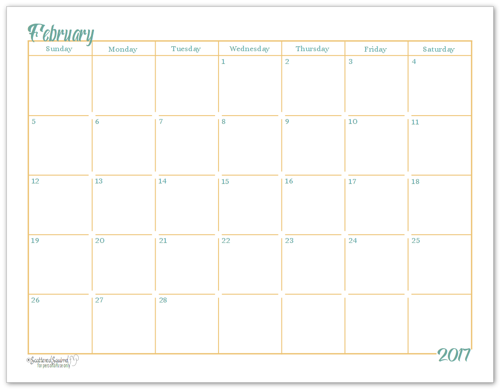 Monthly Calendar