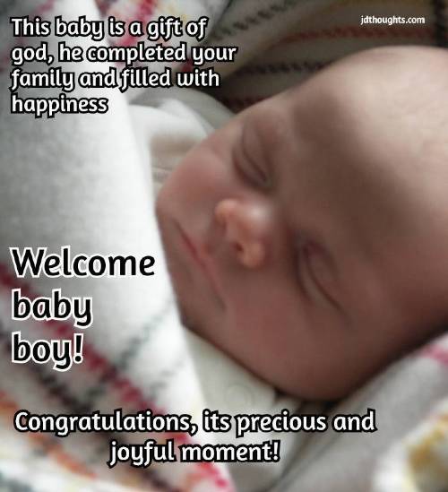 Congratulations wishes for baby boy