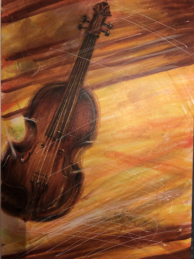 Cicci coloring a Violine