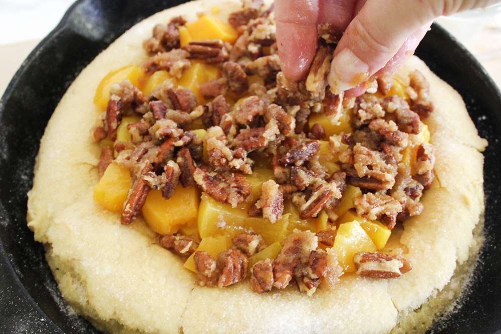 Southern Mom Loves Fried Peach Dessert Pizza
