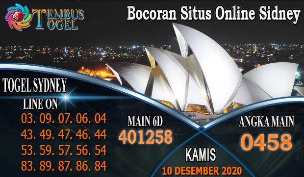 Bocoran Situs Online Sidney Hari Kamis 10 Desember 2020