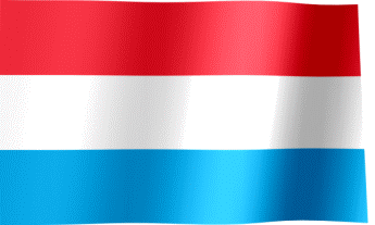 The waving flag of Luxembourg (Animated GIF)