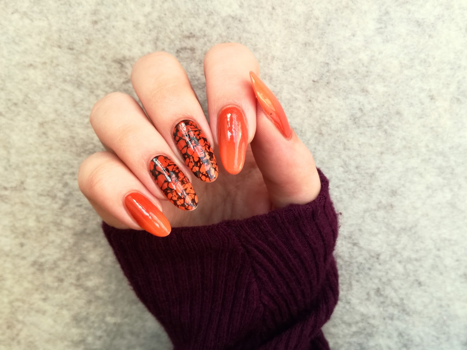 Paznokcie Na Halloween Z Czarnym Akcentem Malinaila Pl