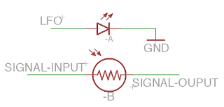 optocoupler tremolo schematic