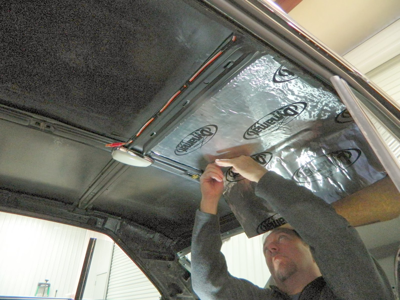 '67 Nova Project Roof & Rear Bulkhead Dynamat (January 25, 2014)