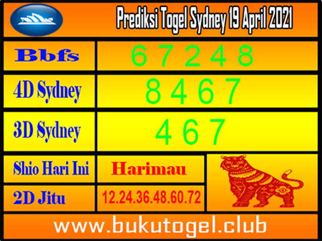 Syair Sidney Hari Ini Senin 26042021 Prediksi HK Malam
