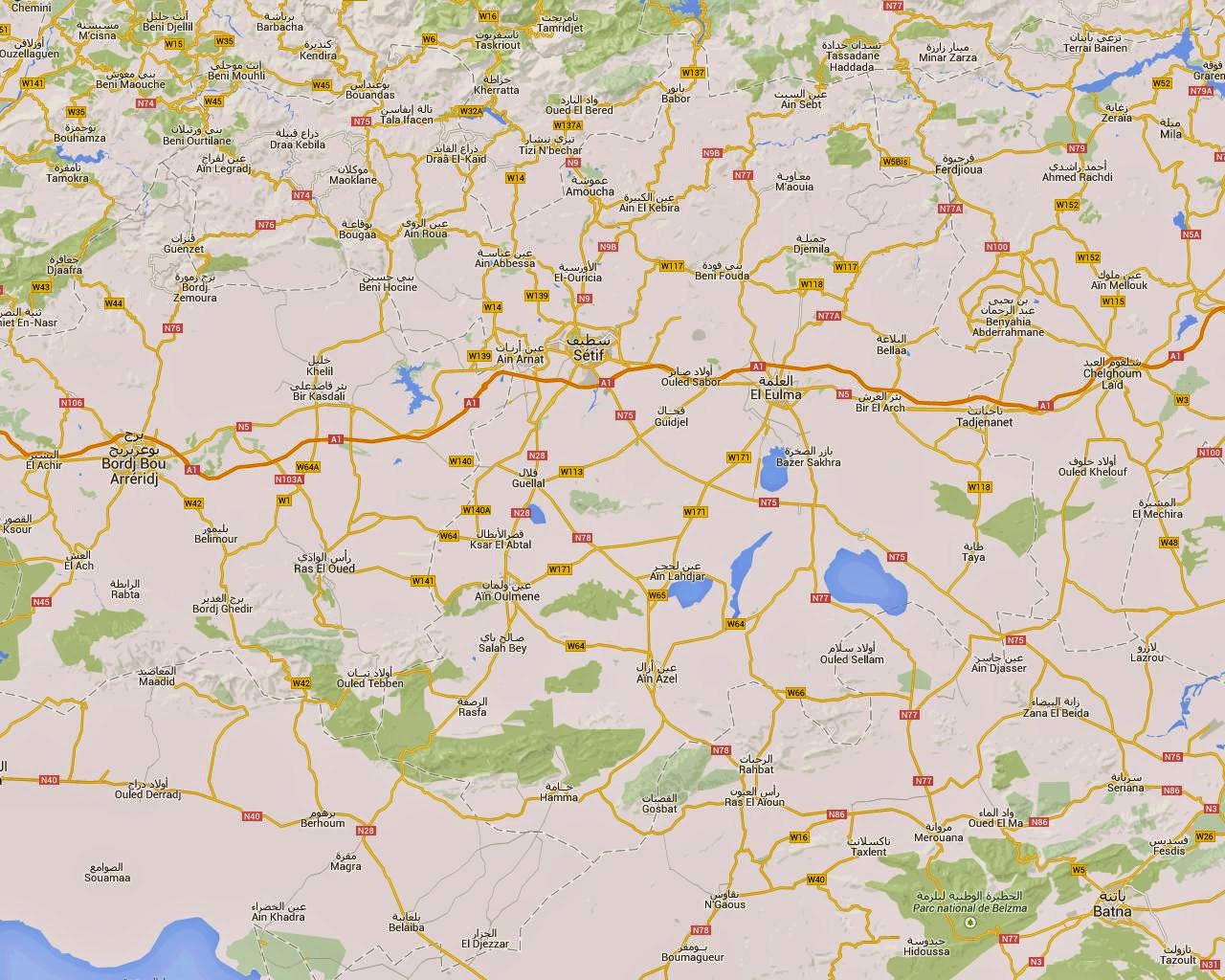 Découpage administratif de l'Algérie & Monographie: Carte du réseau ...