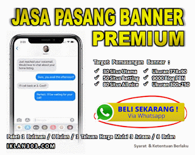 Jasa Pasang Iklan Banner Premium | Iklan303.com