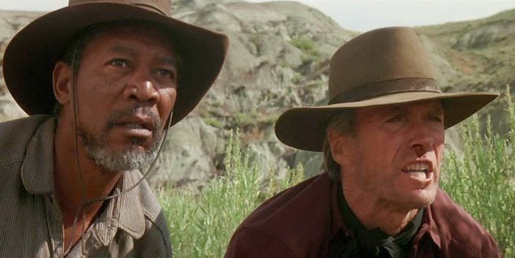 Clint Eastwood and Morgan Freeman in Unforgiven