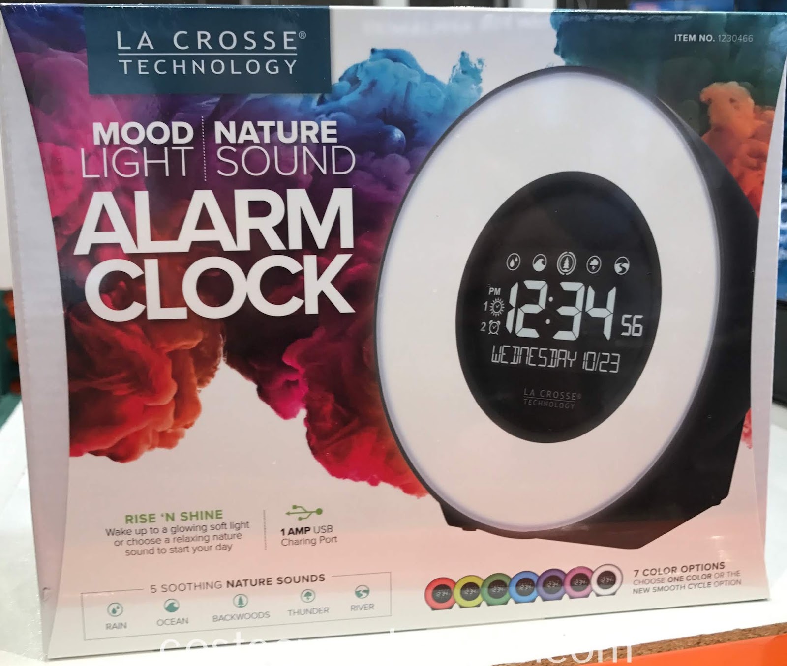 La Crosse Mood Light & Nature Sound Alarm Clock Costco Weekender