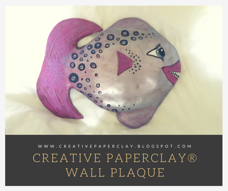 Creative Paperclay® air dry modeling material Make a Wall Plaque with