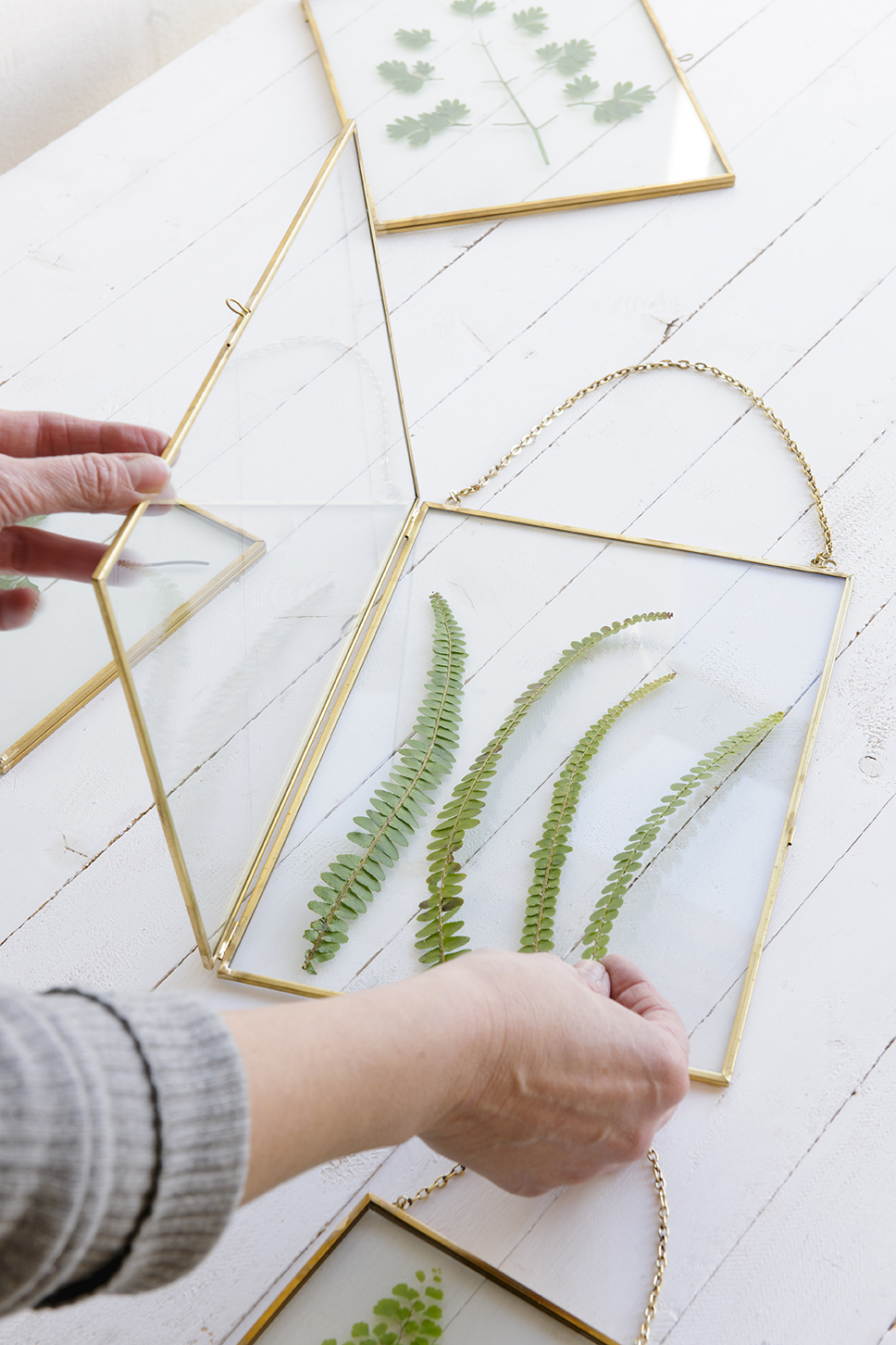 Manualidades con hojas naturales
