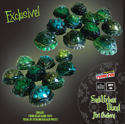 New York Comic Con 2013 Exclusive Tri-Color Green Gread Resin Figures by Dead Hand Toys