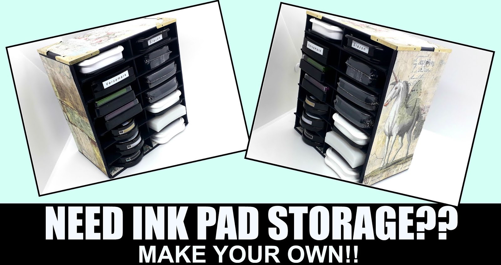 Positively papercraft Make Your Own Ink Pad Storage!!