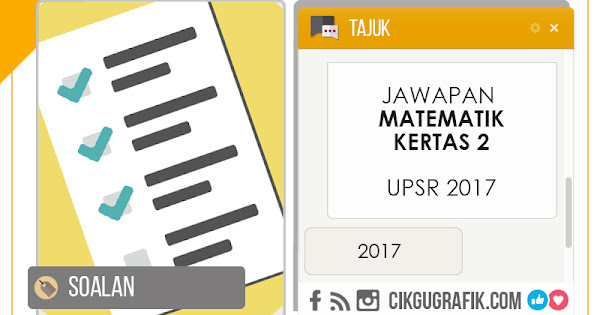 Soalan Matematik Dan Jawapan Upsr  Lowongan Kerja