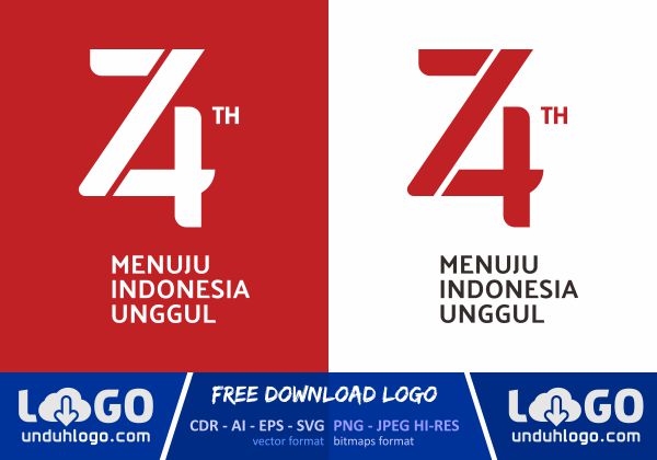 Logo HUT RI 74 Logo HUT RI 74