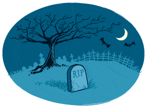 Décor cimetière pour Halloween