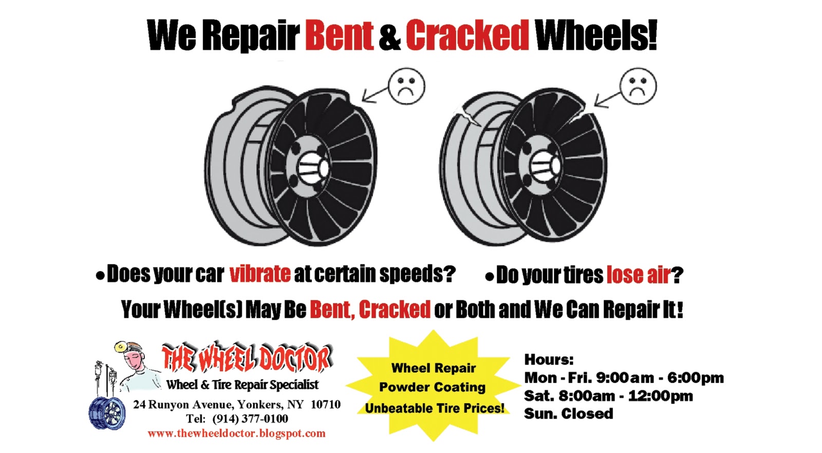 Bent Tire Repair Fix In Westchester NY: Bent Tire Repair, Rim Repair