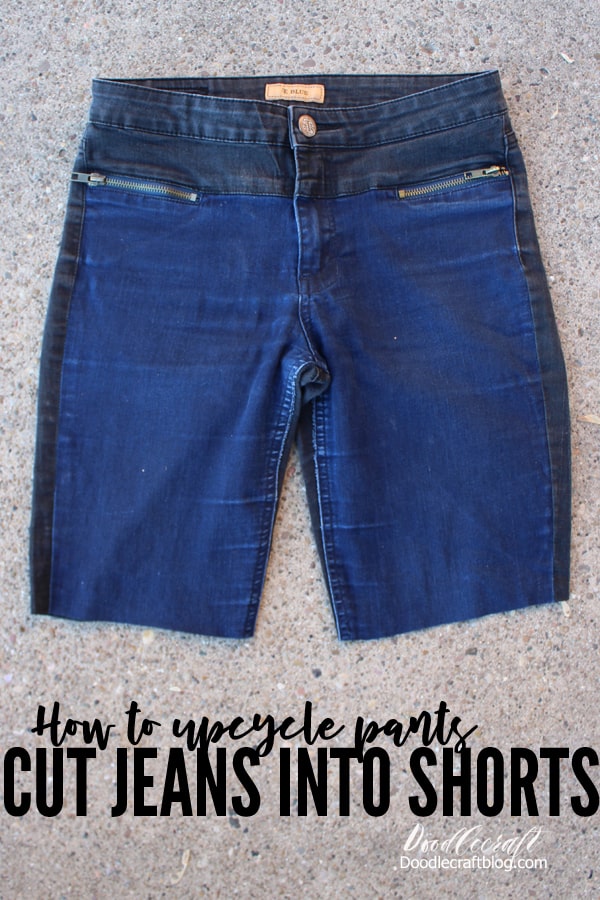 How to Upcycle Jeans into Bermuda Shorts DIY