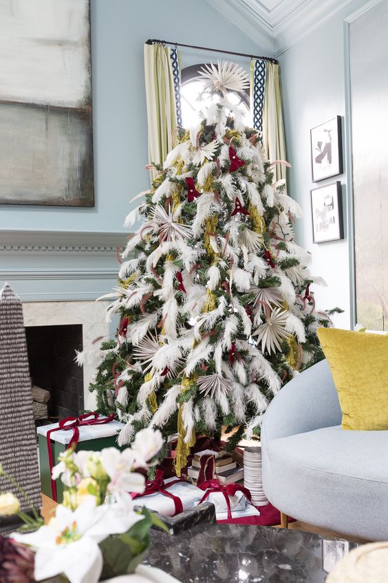 A Chic & Pink White Christmas Tree - Pender & Peony - A Southern Blog