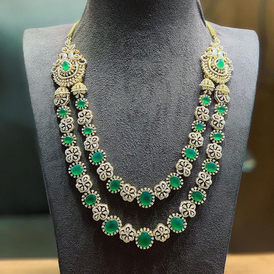 Emerald Bridal Sets by Satyanarayana Jewels - Jewellery Designs
