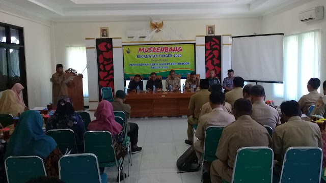 Musrenbang Kecamatan Tangen Penting untuk Perencanaan Pembangunan 2021