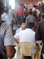 John Abraham on the sets of 'Welcome Back'