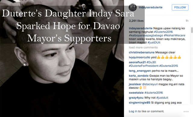 Duterte’s Daughter Inday Sara Sparked Hope for Davao Mayor’s Supporters