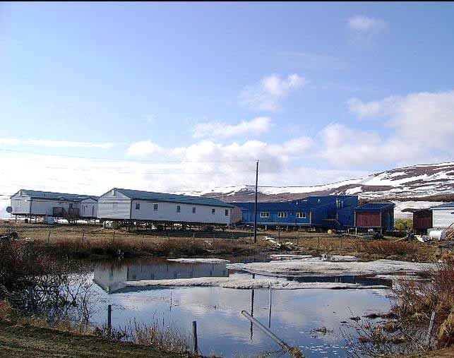 Ultima Thule Nightmute, Alaska isolation and poverty on the wet tundra.