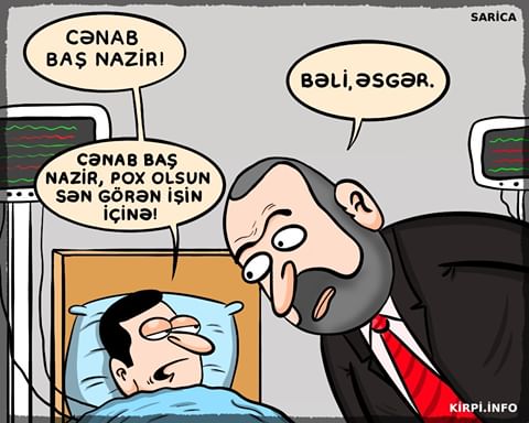 Ermeni gerçekliğini yansıtan komik ve anlamlı karikatürler  Azerbaycan'ın instagram sayfası olan kirpi.info, popüler karikatürleri tanınır. Son zamanlarda Ermeni askerlerinin başarısızlığı, zincirle görev yerlerine bağlanılması, Ermeni hükümetinin başarısız politikası dünya medyasının ana konusu haline geldi. Kirpi.info instagram sayfasında da bu konuda birçok hiciv karikatürler gündeme geldi. Ermeni gerçekliğini yansıtan bu karikatürleri sizlere sunuyoruz