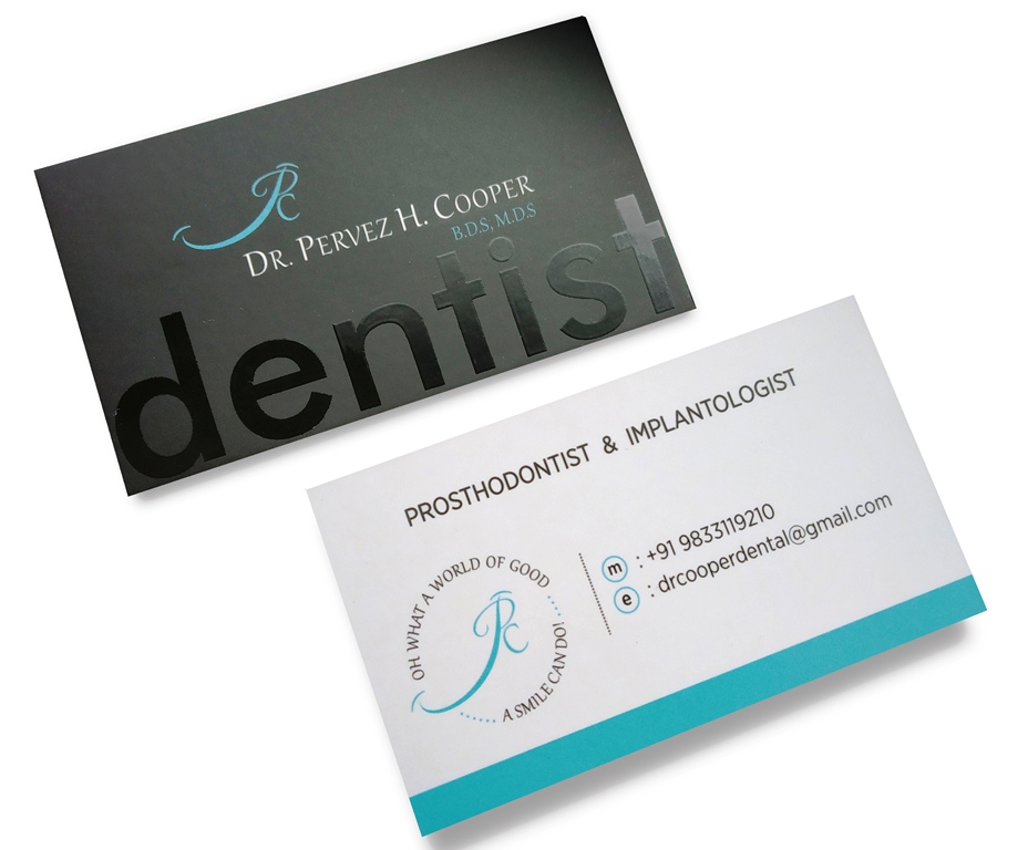 ZINIA JC Visiting Card For A Dentist