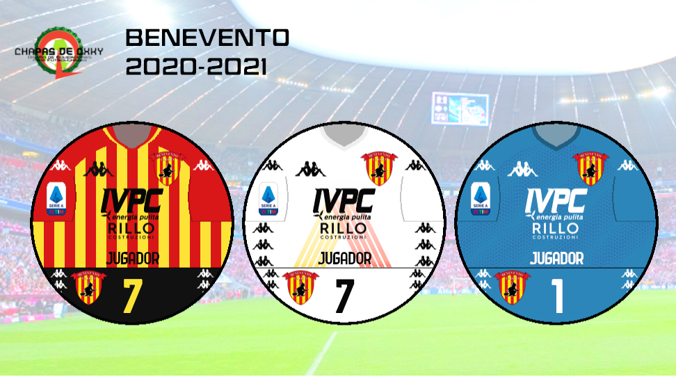 Chapas de Oxky (showRoom 2021/22) BENEVENTO CALCIO 2020/2021