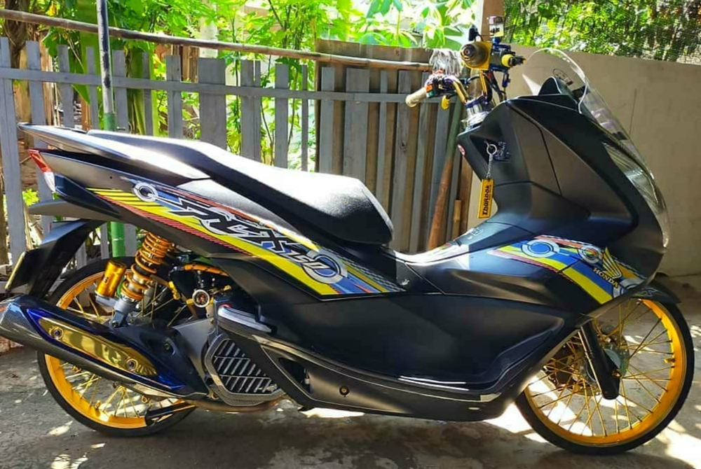 Modifikasi Pcx Warna Hitam Original, Polos, Metalik, Mutiara Doff Dll