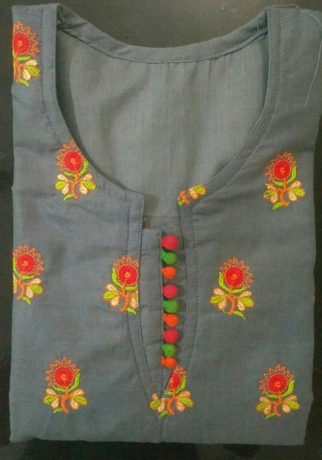 Neck Potli Button Design Suit Neck Design With Potli Button Suit