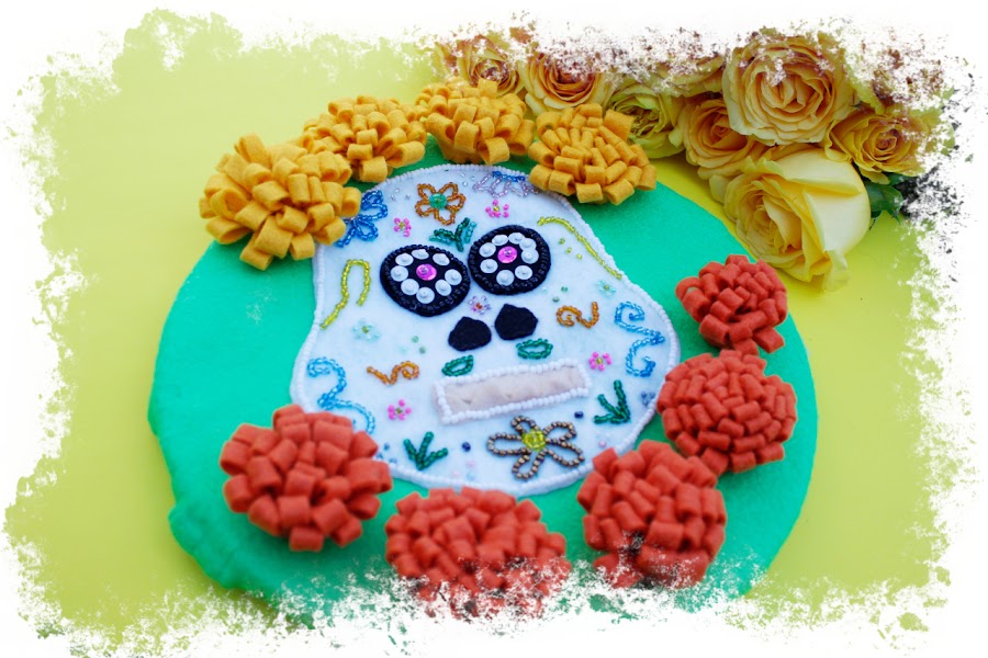 Bastidor catrina de fieltro