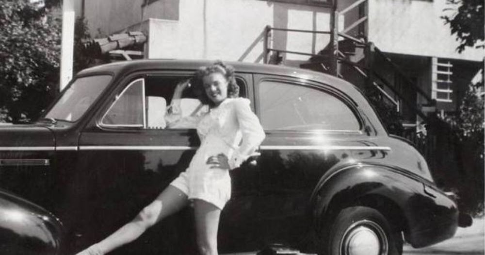 A Collection of 15 Vintage Photographs of Marilyn Monroe and Cars
