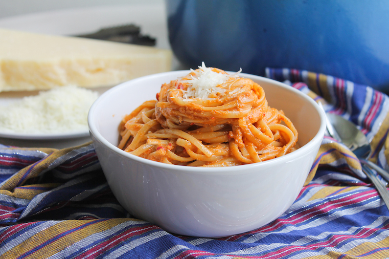 Food Lust People Love Red Pesto Linguine
