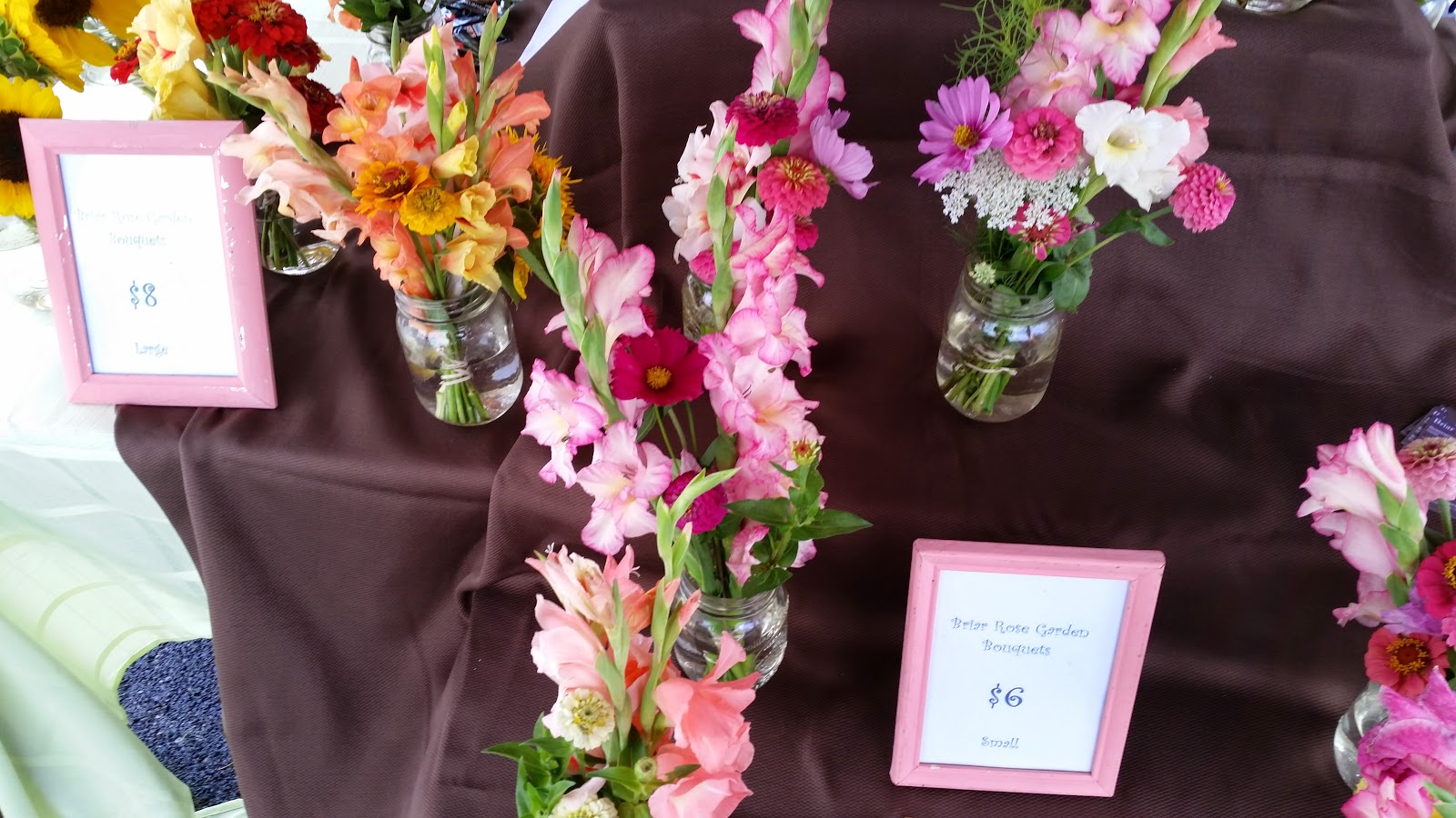 Briar Rose Garden Mason Jar Meadow Bouquets