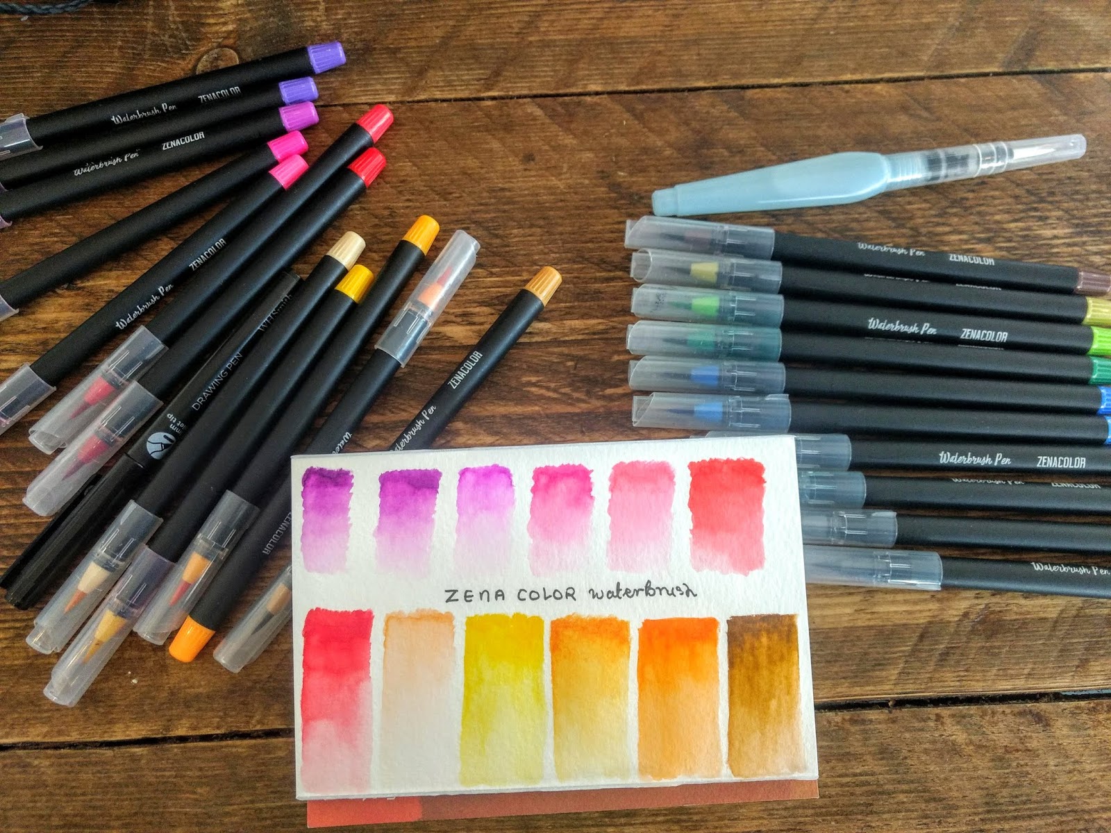 Waterbrush Pens Art Tutorial