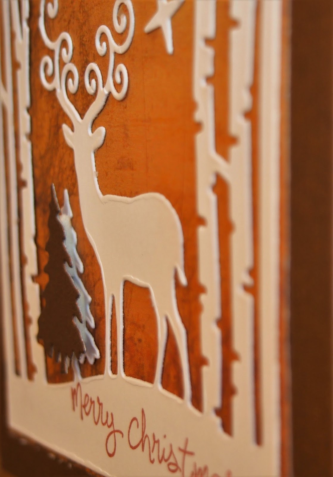 Reindeer Die Cut card