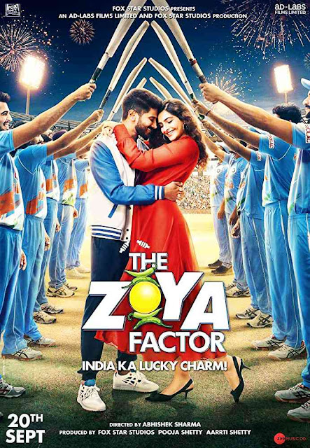    Sonam Kapoor and Dulquer Salman in The Zoya Factor (2019) Movie    The Zoya Factor (2019) is an Indian Hindi language romantic drama film directed by Abhishek Sharma in 2019. The film is produced by Fox Star Studios, Aarty Setty and Pooja Shetty. The film is starred by Sonam Kapoor and Dulquer Salman in the lead roles and Sanjay kapoor, Sikandar Kher, Abhilash Chaudhary, Saurabh Shukla, Rahul Khanna, Angad Bedi, Shoaib Ahmed and others in some important roles. The film is made based on the same name novel written by Anuja Chauhan in 2008 about the Indian Cricket Team during the 2011 Cricket World Cup. Here Dulquer Salman plays role as Nikhil Khoda, Indian Cricket Team Captain and does not believe in luck and superstitions and Zoya’s love interest. But Sonam Kapoor plays the role of Zoya Singh Solanki, an advertising executive who becomes a lucky charm for the Indian cricket team during the Cricket World Cup 2011.   Sonam Kapoor and Dulquer Salman in The Zoya Factor (2019) Movie Poster   The official trailer of the film ‘The Zoya Factor’ (2019) has been released on 29th August, 2019 on FaxStarHindi channel in YouTube. The film will be released on 20th September, 2019 in India.    I think ‘The Zoya Factor’ (2019) will be one of the biggest hit films of the director Abhishek Sharma as well as among the 2019’s Indian films. Its cinematography, dialogues, tracks, performances are really attractive than any other Abhishek Sharma’s films. The most powerful thing in the film is romance as well as comedy. But romance extremely remains in the film and that will give the film a biggest hit.  Abhishek Sharma’s directorial debut was ‘Tere Bin Laden’ (2010) and ‘The Zoya Factor’ (2019) is his 5th film.   Sonam Kapoor in The Zoya Factor (2019) Movie    Another cause behind to be hit the film is Dulquer Salman. He is very prominent in Malayalam, Tamil, Telugu and Indian Hindi cinemas. Sonam Kapoor also becomes popular for her Prem Ratan Dhan Payo (2015), Neerja (2016), Pad Man (2018) and Ek Ladki Ko Dekha Toh Aisha Laga (2019).    Sonam Kapoor and Dulquer Salman in The Zoya Factor (2019) Movie    Watch the official trailer of the film 'The Zoya Factor' (2019) here...  Sonam Kapoor and Dulquer Salmaan in The Zoya Factor (2019) Movie 