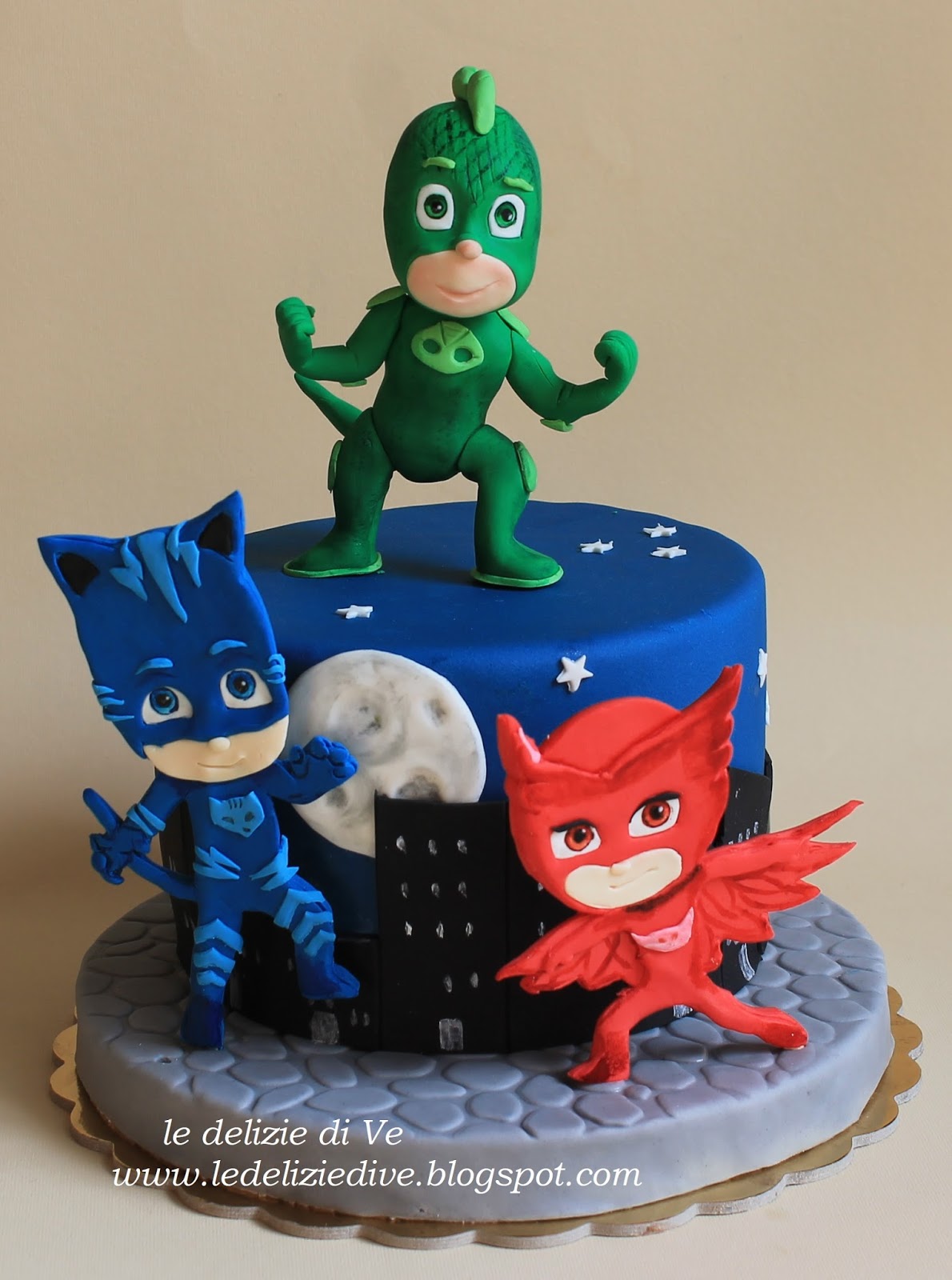 LeDeliziediVe PJ MASK CAKE TOPPER SUPERPIGIAMINI