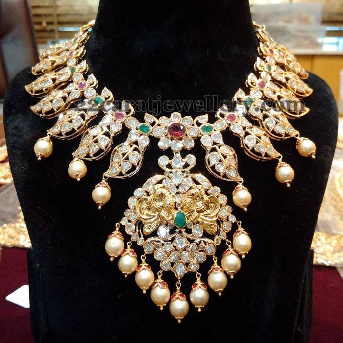 Pachi Work Kundan Choker - Jewellery Designs