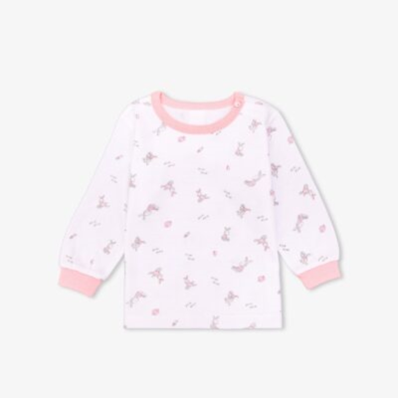 SET 5 áo dài tay Miomio cài vai mỏng – Size 6M, Thỏ hồng