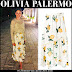 Olivia Palermo in lemon print skirt in Puglia, Italy