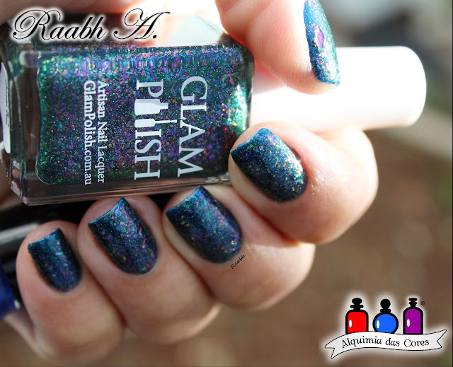 Ushine #17, Azul, Flocado, Glam Polish In Every Generation There is a Chosen One, Teal